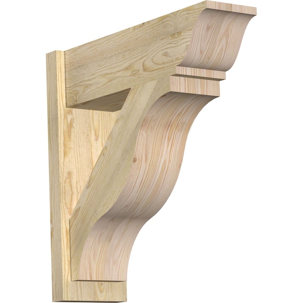 Ekena Millwork Funston Rough Sawn Traditional Outlooker, Douglas Fir, 8"W x 26"D x 26"H OUT08X26X26FST01RDF - main